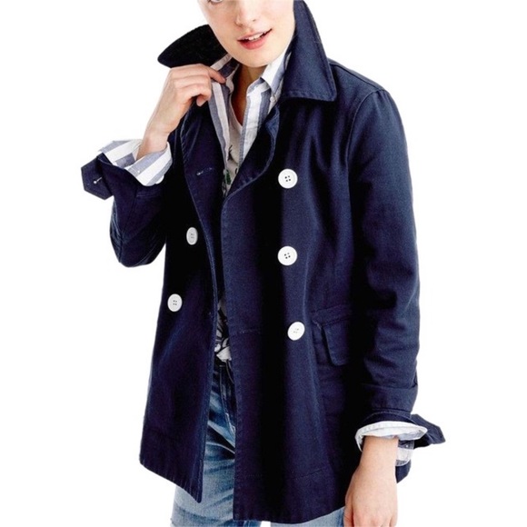 J. Crew Jackets & Blazers - Final price! J. Crew Cotton Twill Navy Jacket